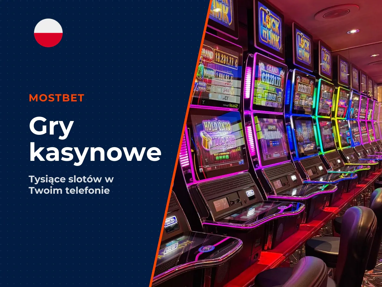 Gry kasynowe i inne sekcje w