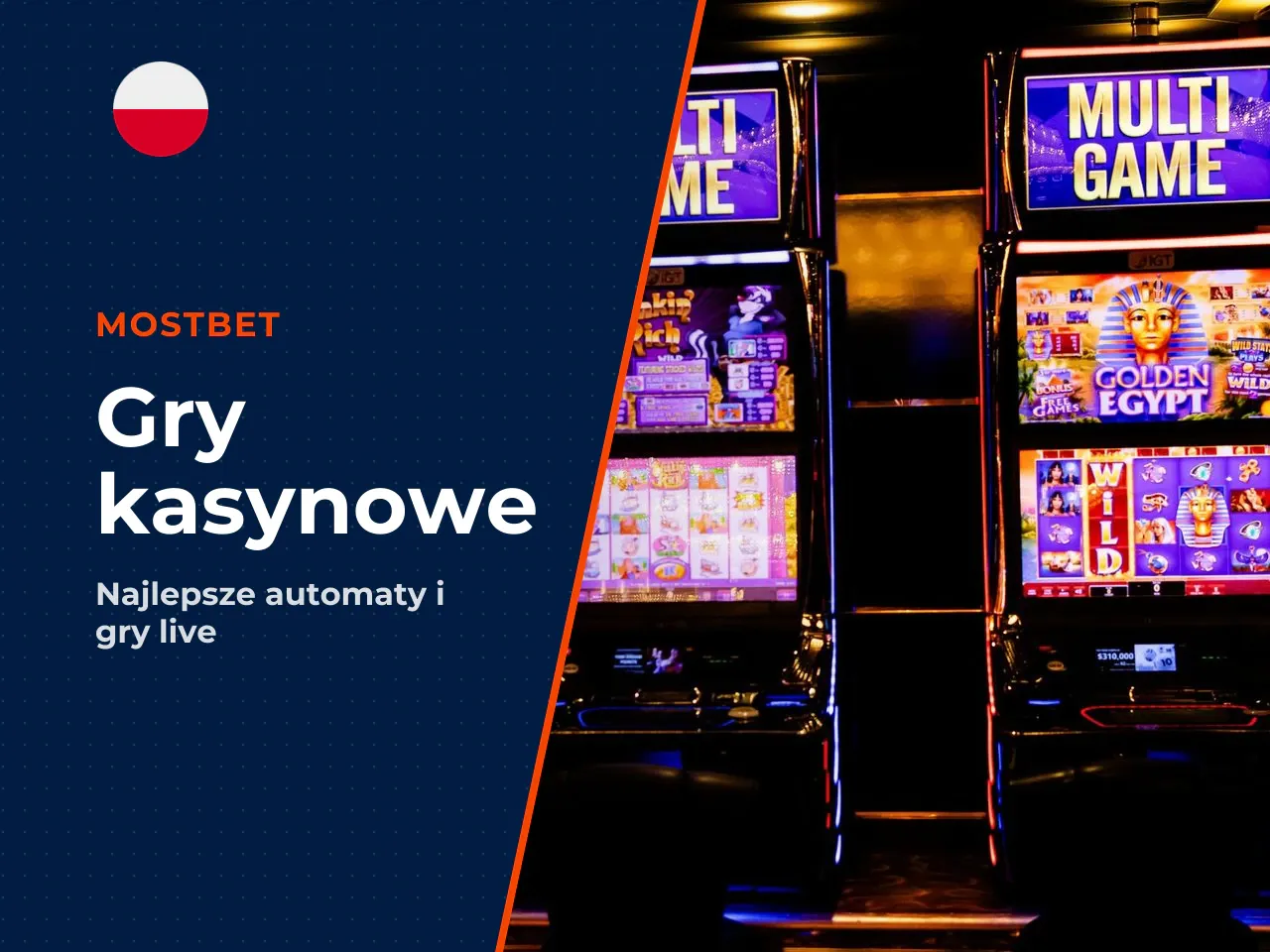 Slots, table games and live dealer